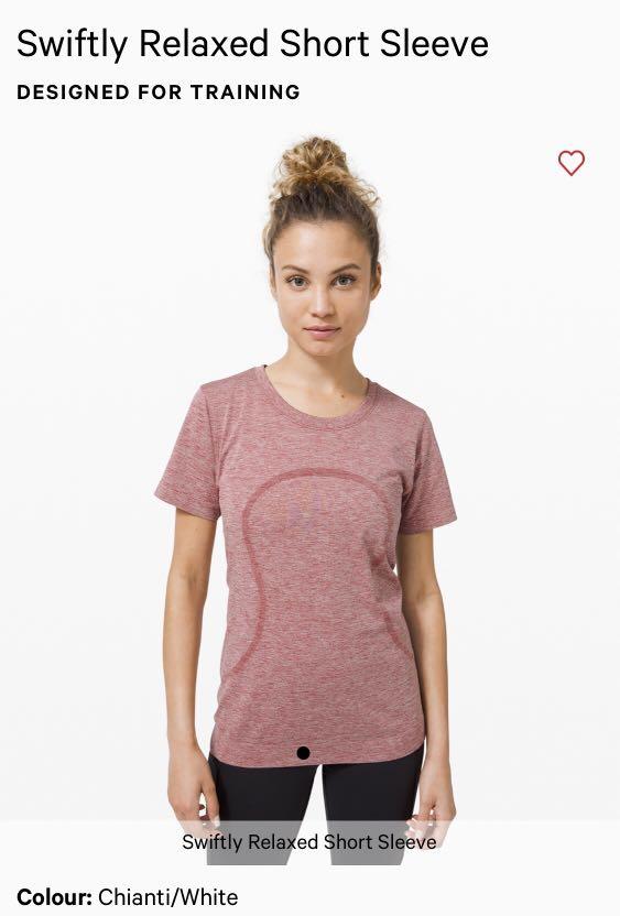 lululemon swiftly relaxed short sleeve