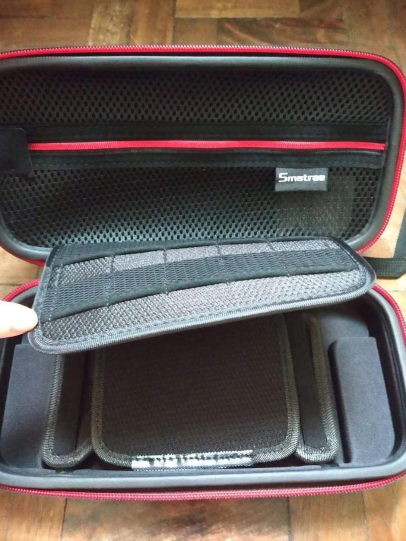 Smatree Nintendo Switch Case/ Pouch (Category: Cases & Covers) located in Manila. Submitted by shelfinvaders (Listing ID 1045590245, Image 2). Description: Rush selling RFS: hindi nagamit, may ibang case. Bought recently lang 10/10 with box Upto 10 cartridges Kasya charger ng Switch 👍 Pwede mount while gaming Good material for it's price Nego Last pic was grabbed for reference.