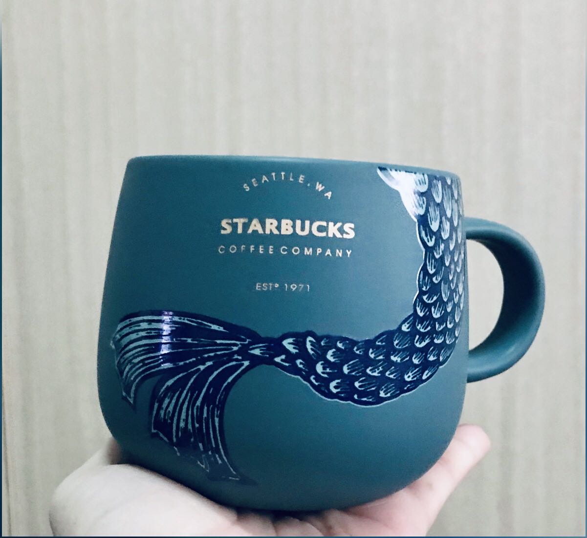 Starbucks Rare Green Mermaid Siren Tail Limited Edition Ceramic Tea