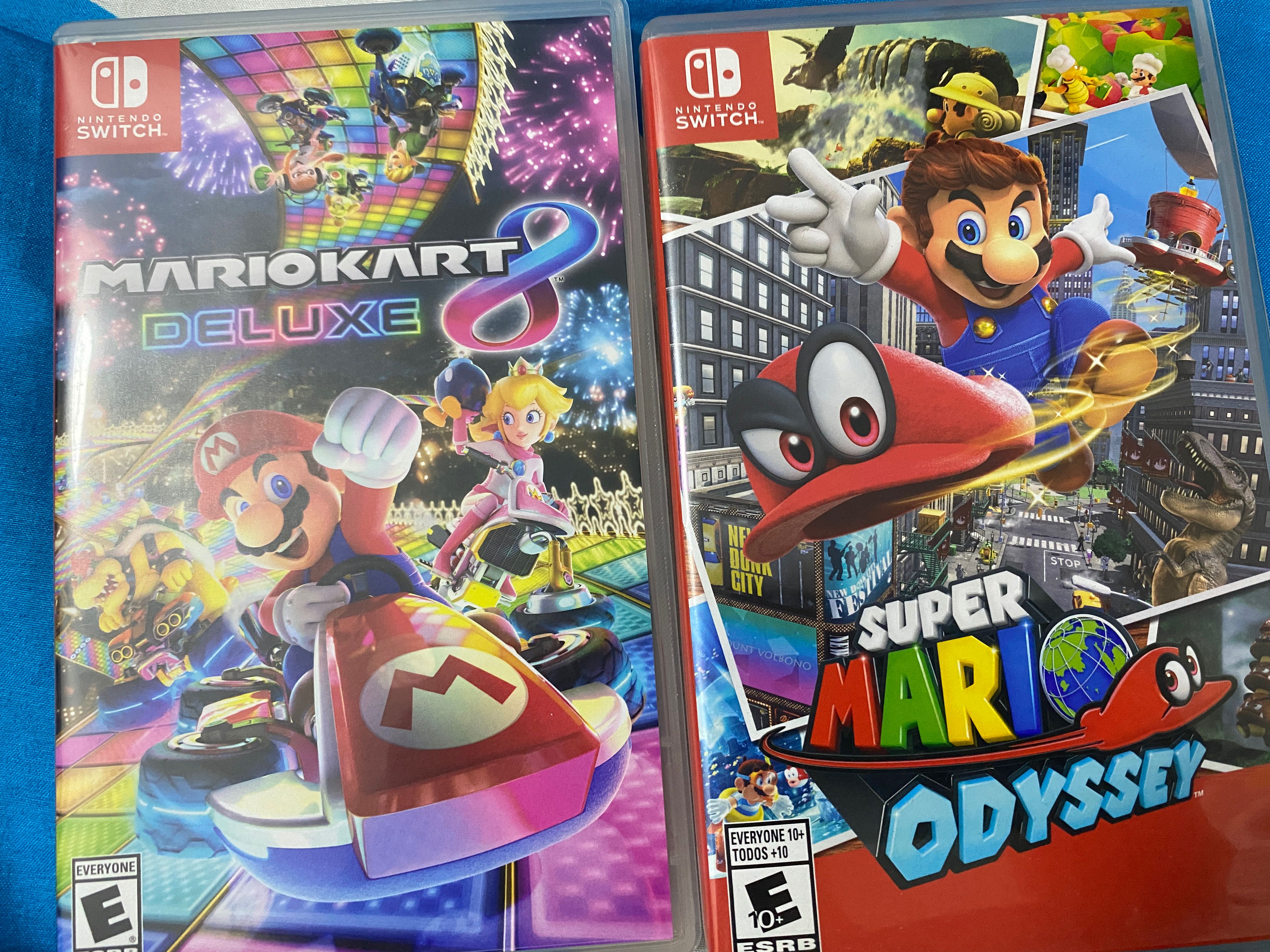 Nintendo Switch Mario Kart 8 Deluxe Super Mario Odyssey Super mario kart 8 deluxe & Super mario odyssey, Toys & Games, Video
