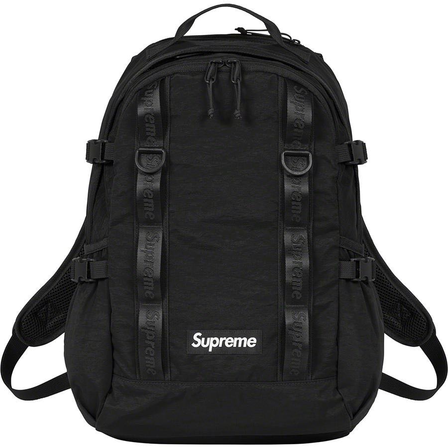 all black supreme backpack