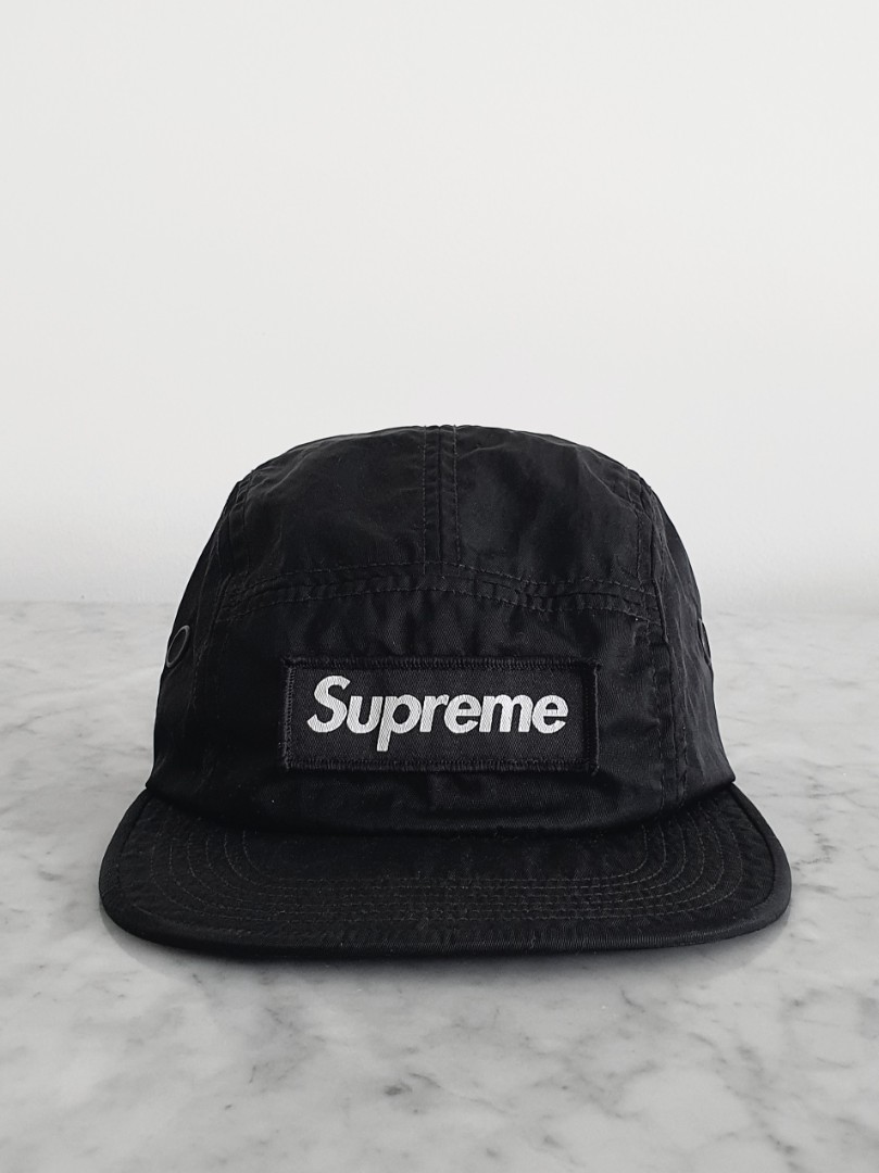 Supreme black camp hat clearance