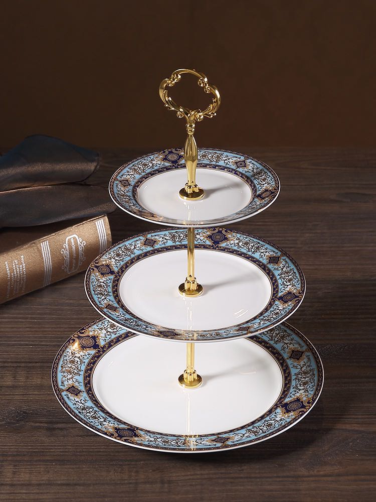 High Tea Tableware Set Three Tier High Tea Set, Furniture & Home Living, Kitchenware ...