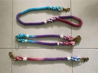 Tie dye rope leash