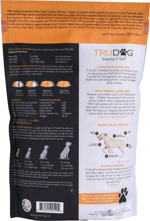 Trudog feed me top crunchy munchy beef bonanza