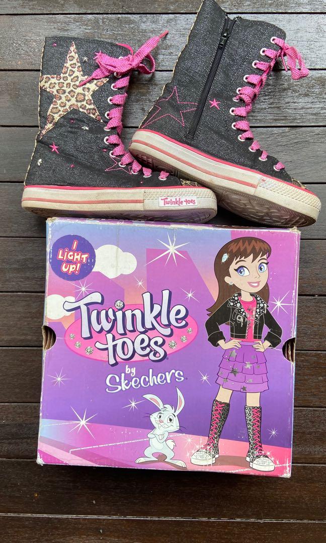 Knee high skechers twinkle sales toes