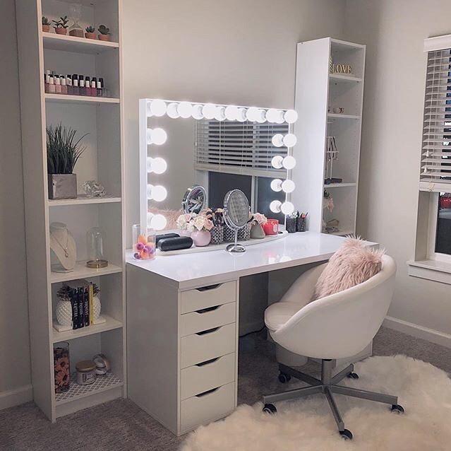 Vanity Table And Mirror Set With, Mirror For Office Table