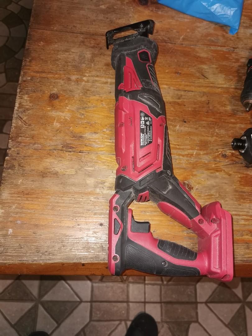 Workzone 6 pcs cordless combo sander drill grinder impact rotary