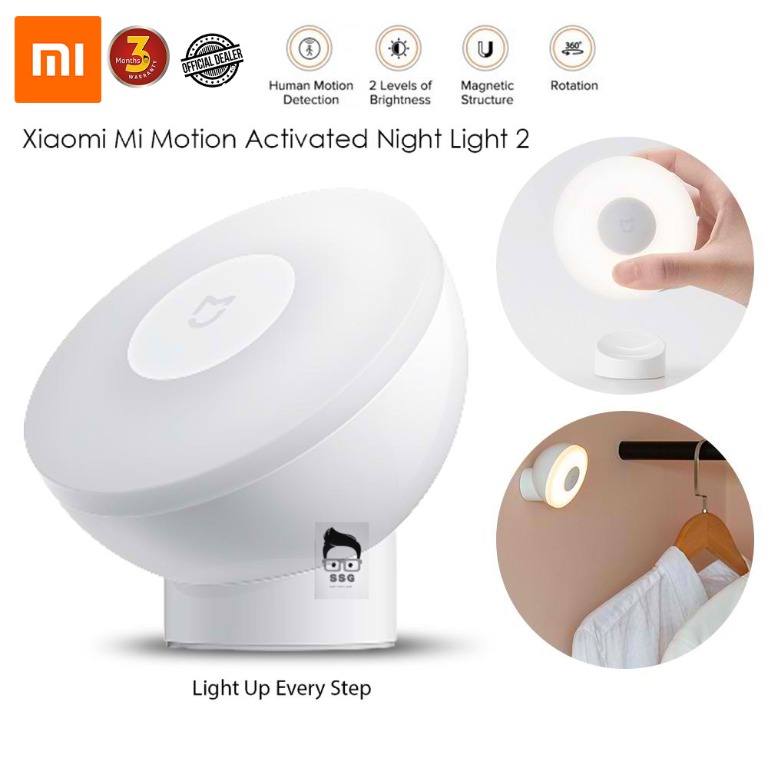 Xiaomi Led Night Light Mi Motion Activated Night Light 2 With 3months Local Warranty Furniture Home Living Lighting Fans Lighting On Carousell