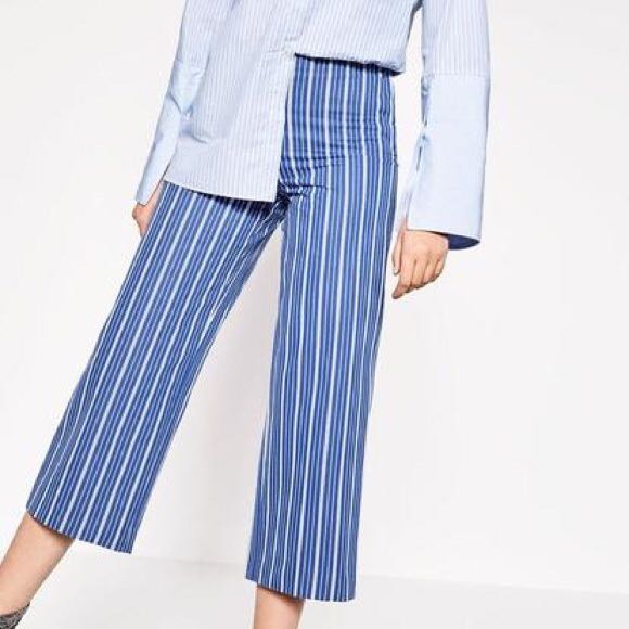 zara striped pants