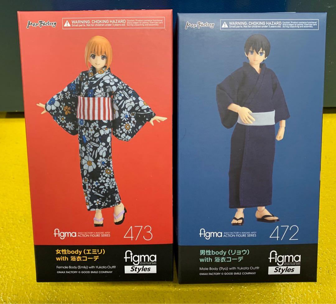 新品未開封】figma 男性body (リョウ) with 浴衣コーデ 472