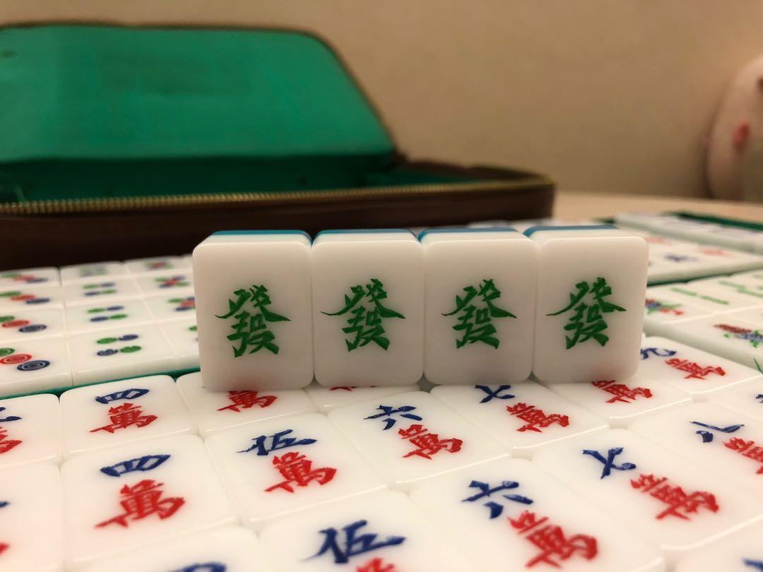 中古珍藏手雕麻雀無花麻將mahjong 玩具 遊戲類 Board Games Cards Carousell