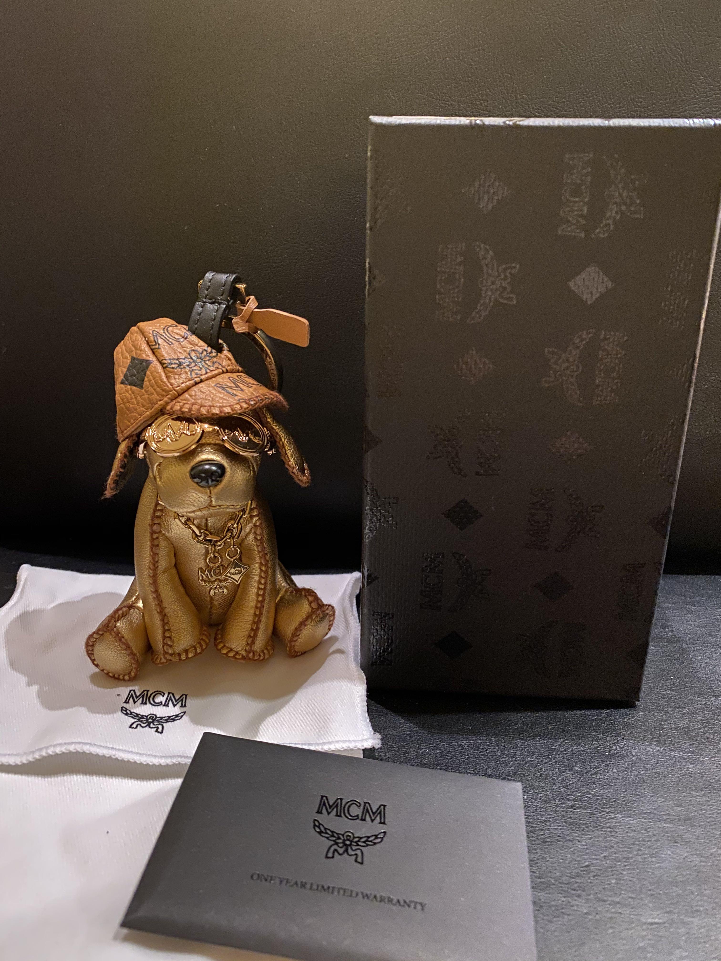 Mcm keychain dog deals