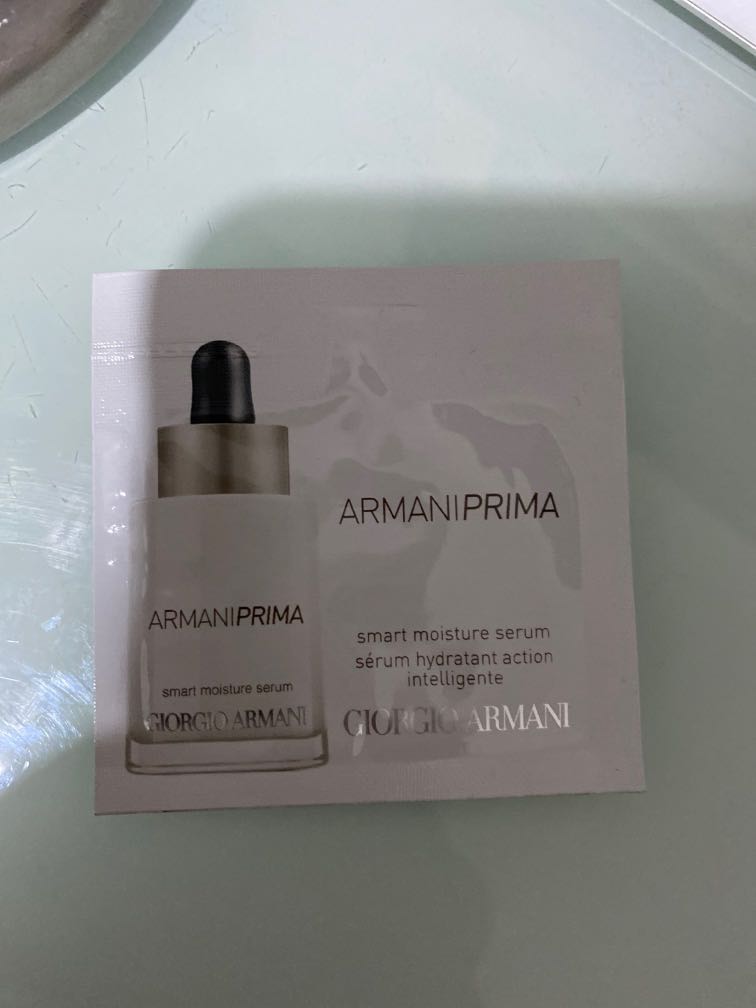 包平郵) Giorgio Armani prima smart moisture serum 1ml, 美容＆化妝品, 健康及美容- 皮膚護理,  面部- 面部護理- Carousell