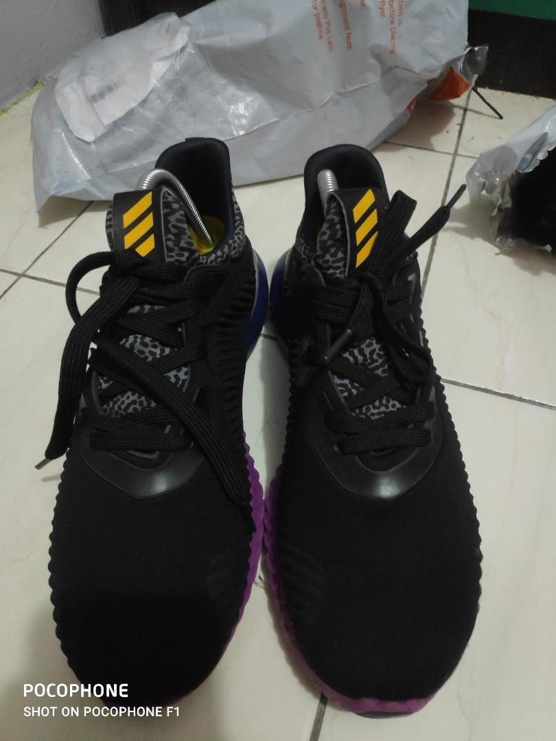 Adidas alphabounce shock hot sale purple