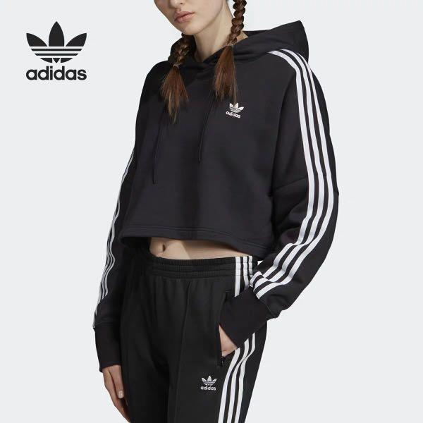 hoodie crop adidas
