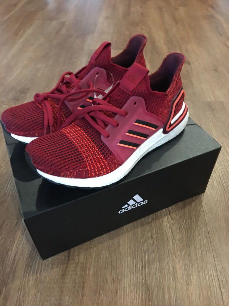 Red ultra boost 19 top