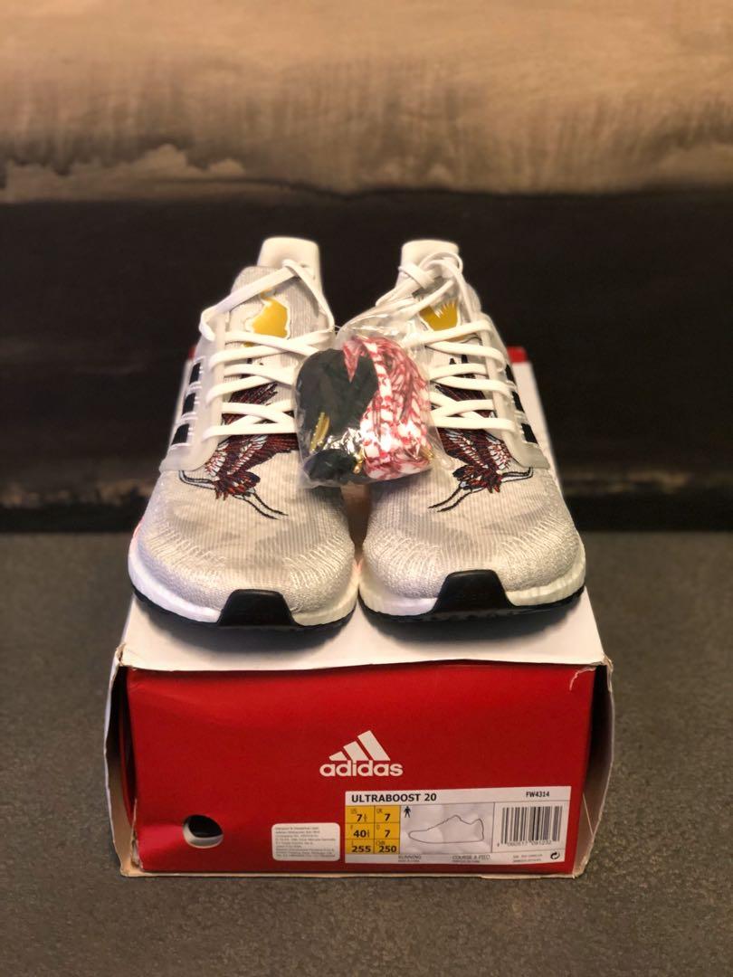 Ultra boost 20 chinese new year white top