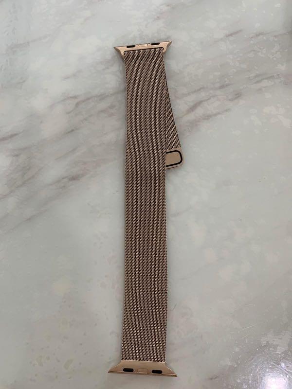 Apple watch series 4 gold stainless steel with stone sport band deals
