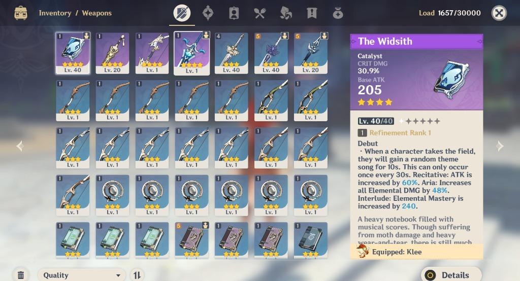Ar 22 Jean C1 Klee C0 Random 4 Star Genshin Impact Account Video Gaming Video Games On Carousell