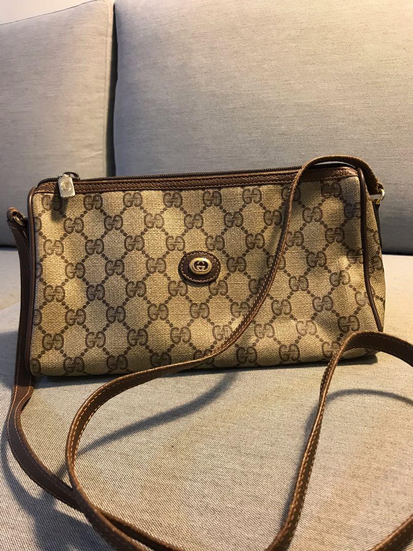 Vintage gucci top bag lining