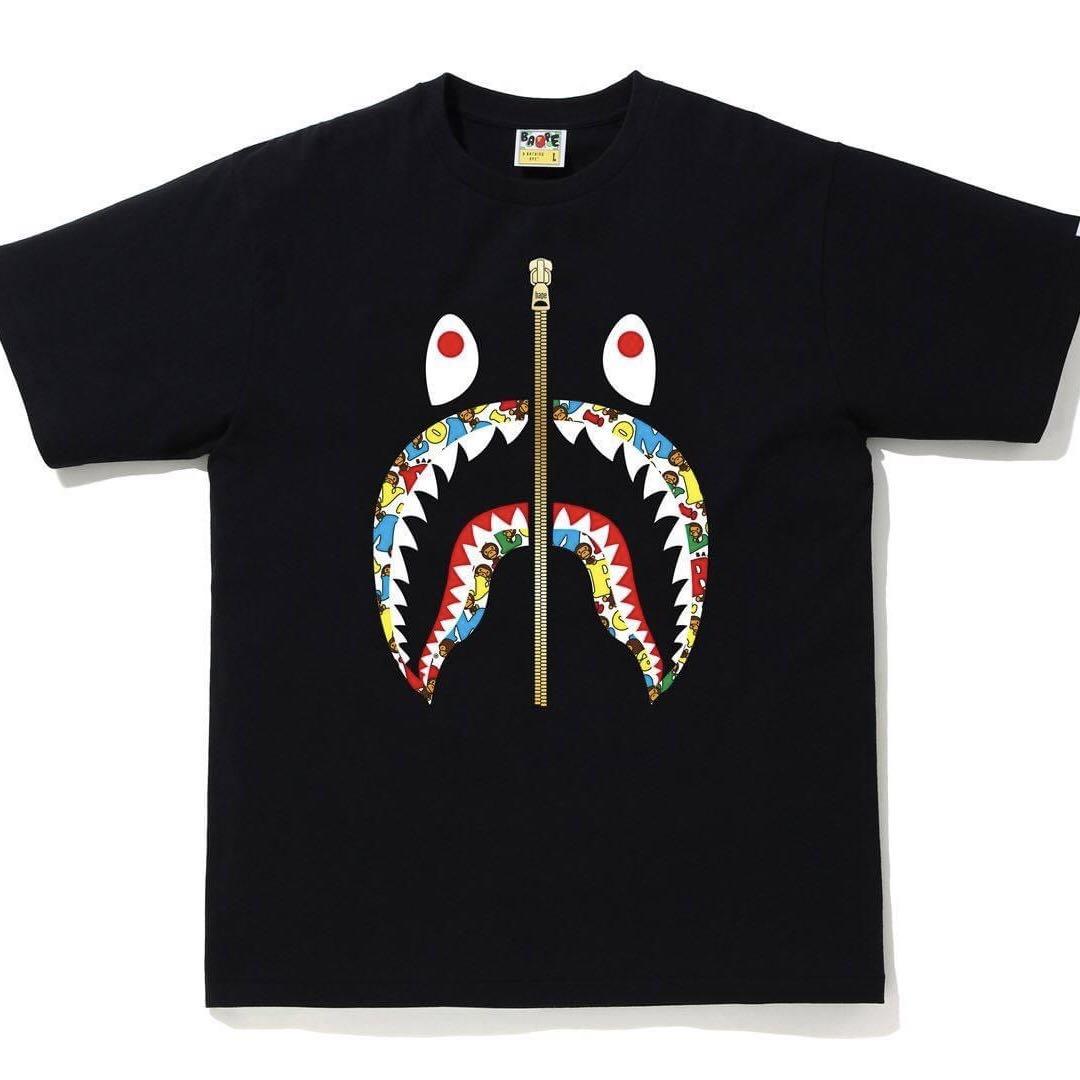 Shark bape tee clearance