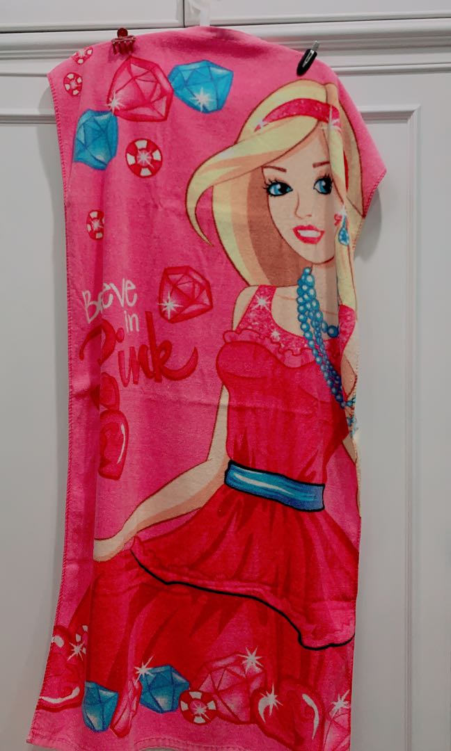 BARBIE Towel Babies Kids Babies Kids Fashion On Carousell barbie-towel-babies-kids-babies-kids-fashion-on-carousell