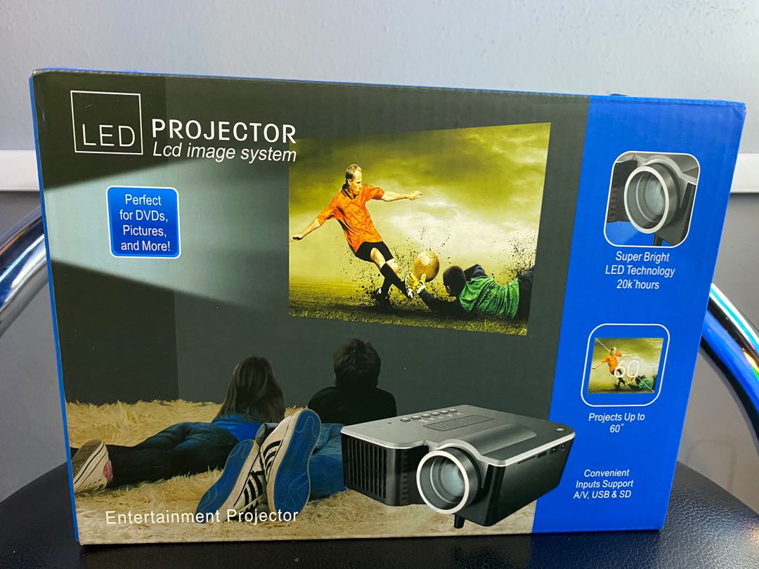 NEW LED Projector LCD image system, TV & Home Appliances, TV
