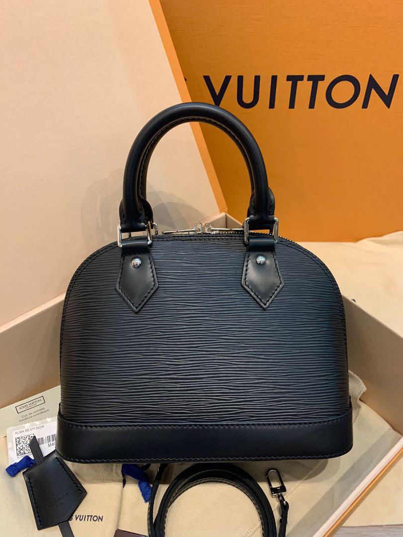 Louis Vuitton Alma BB Epi Leather Noir Unboxing + WIMB + Modshots 