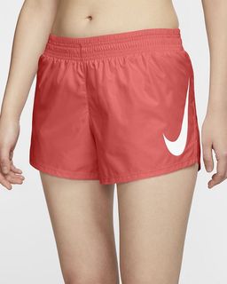 red women's running shorts