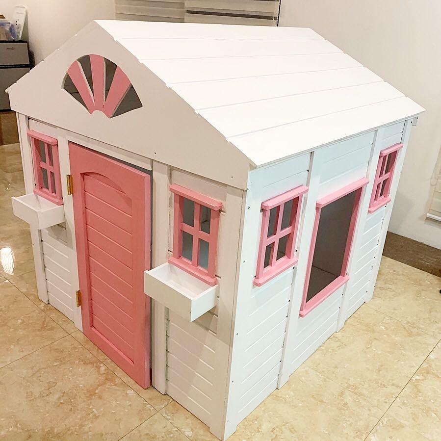 Collapsible Wooden Playhouse Babies Kids Baby Nursery Kids