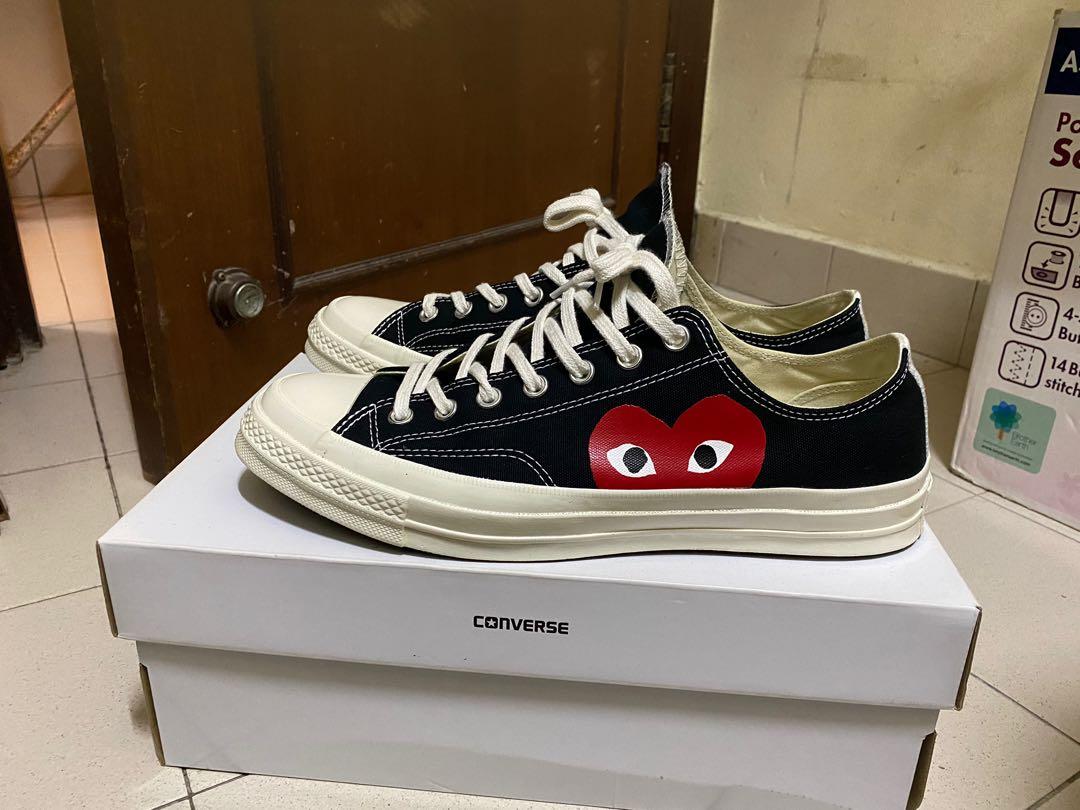Cdg shoes black on sale