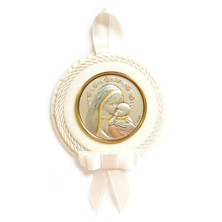 Crib Medal Silver Plated Baby Cradle Baptism Holy Communion, Hobbies