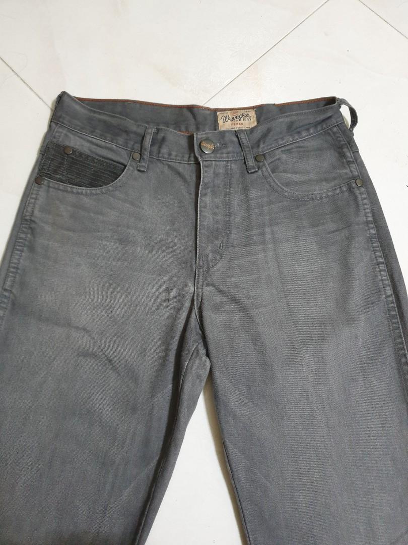 grey wrangler jeans