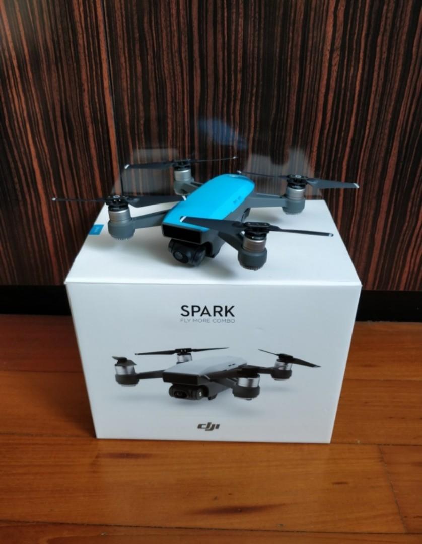 Dji spark fly more combo sky blue on sale