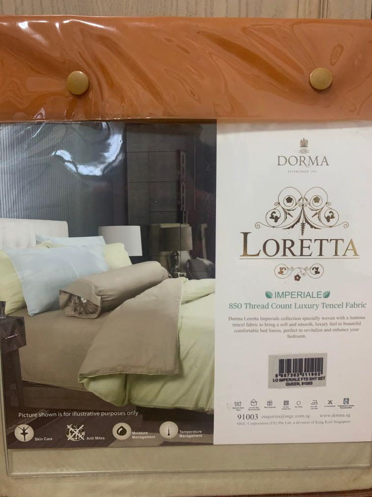 Dorma King Koil Loretta Tencel Queen Bed Set, Furniture & Home Living