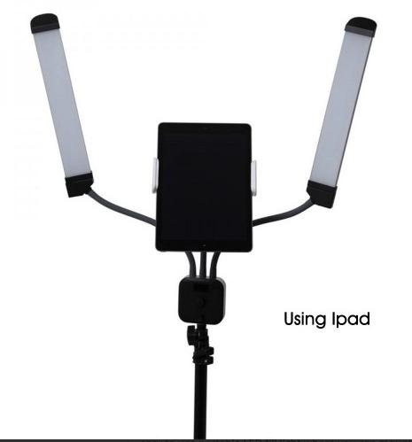 DOUBLE ARM LED FILL LIGHT KIT (Category: Lighting & Studio Equipment) located in Marikina City. Submitted by skowshop (Listing ID 1045852991, Image 2). Description: Easy to use portable LED fill light where you can mount your camera, phone, or Ipad light weight has variable color temperature makes it useful for a wide range of possibilities Adjustment range: Stepless adjustment, Fully flexible LED luminary with power dimming, and colour temperatu