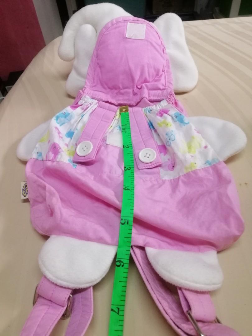 Elephant design backpack (Category: Diaper Bags & Wetbags) located in Quezon City. Submitted by allforsale8 (Listing ID 1045900050, Image 3). Description: Elephant design backpack Preloved recommended for toddlers / preschoolers garterized with overlap elephant head to close backpack size 5-1/2 x 6-1/2 x 1 inches Please allow 1/2 inch adjustment color may vary through pictures because of lighting PAYMENT thru BDO or GCash SF c/o buyer via Grab/La