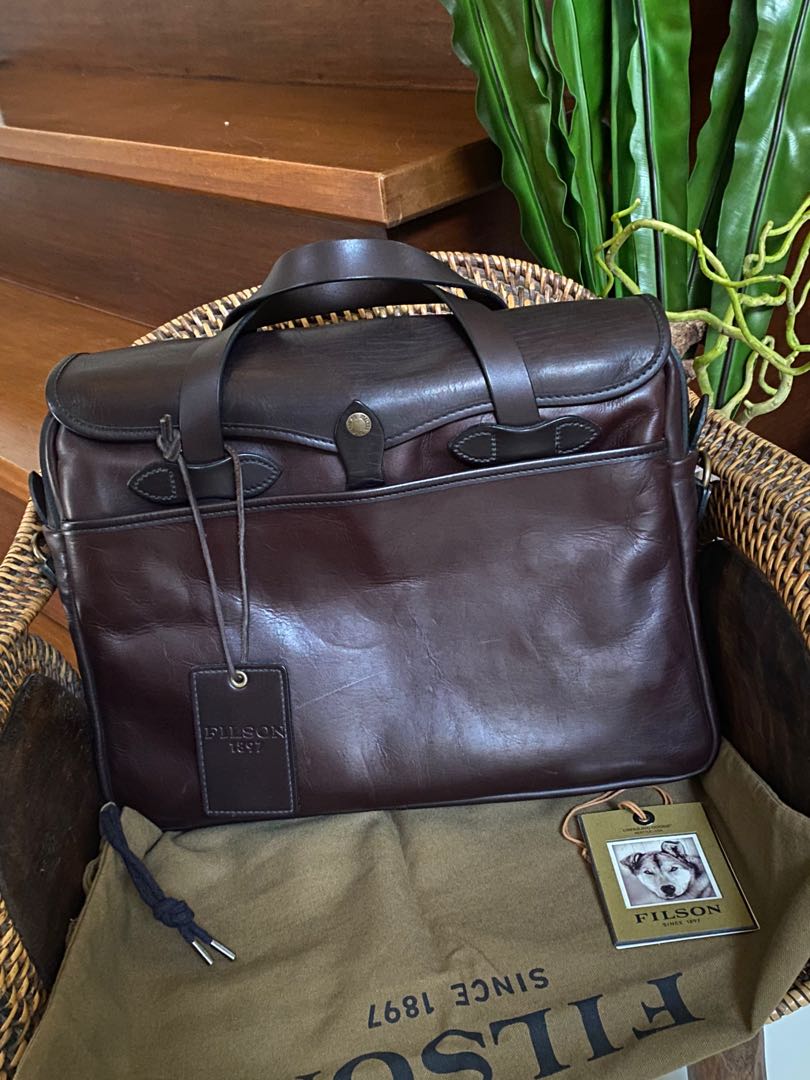 Filson weatherproof leather original briefcase clearance