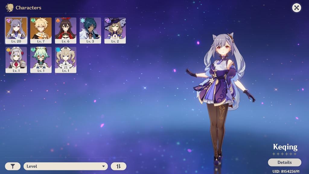 Genshin Impact Ar10 New Account With 5 Keqing And 5 Skyward Atlas 4 Stringless Video Gaming Video Games On Carousell