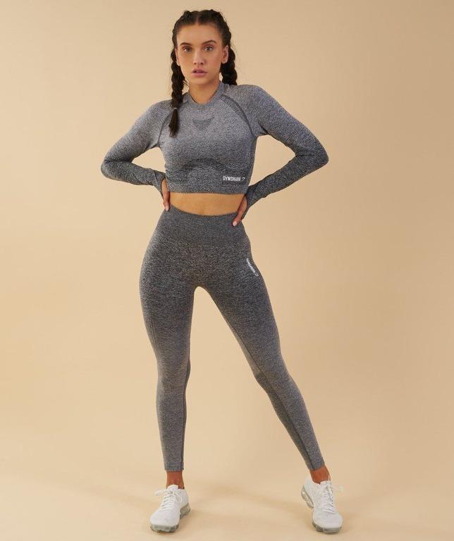 Grey ombre seamless gymshark cheap