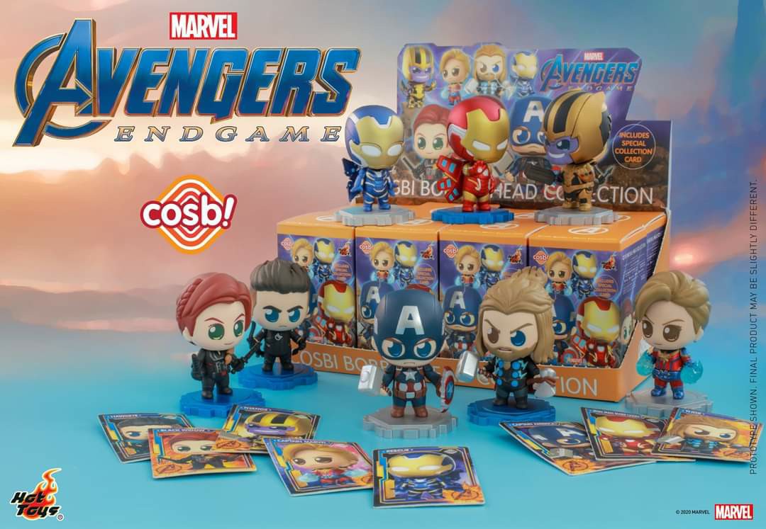 Hot Toys Avengers Endgame Cosbi Cosbaby Bobblehead Collection MISB