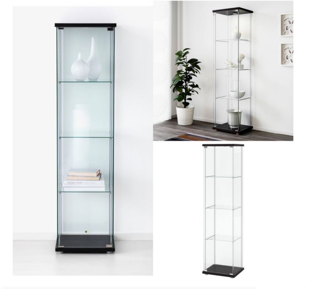 Ikea detolf glass display shelf, Furniture & Home Living, Furniture