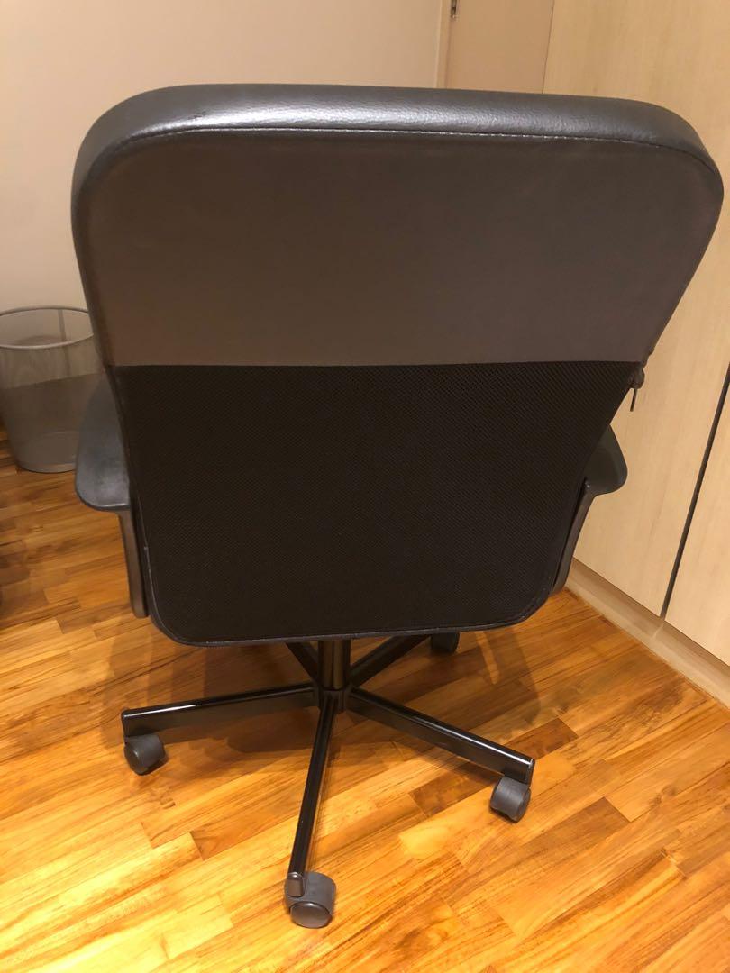 Ikea Office Chair Renberget Black Self Collect Furniture Tables Chairs On Carousell