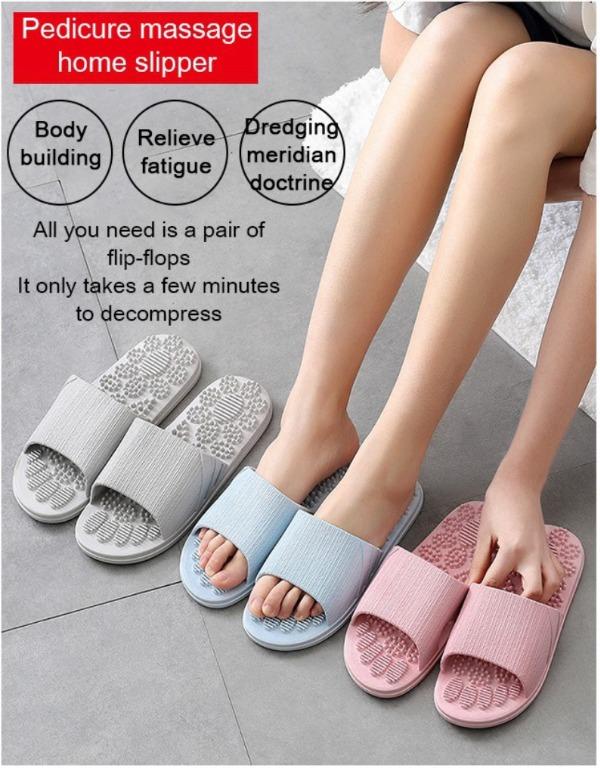 Japanese Home Pedicure Massage Home Slipper Foot Massage Sandals And Slippers Home Summer Couple Bathroom Non Slip Soft Bottom Slippers Women S Fashion Footwear Flipflops And Slides On Carousell