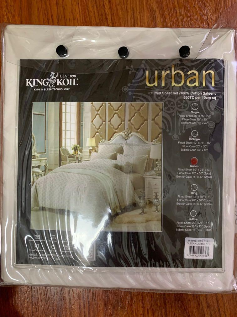 King Koil Queen Fitted Sheet Set Furniture Beds Mattresses On Carou King Koil Queen Fitted Sheet Set, King Fitted Sheet On Queen Bed