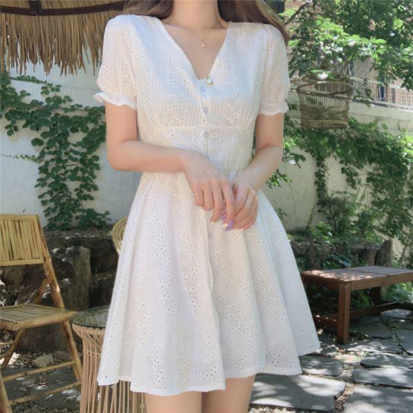 lace simple wedding dress Hot Simple Lace Boho Beach Wedding Dresses Drop Waist Long Bridal Gown US12 / Custom Color
