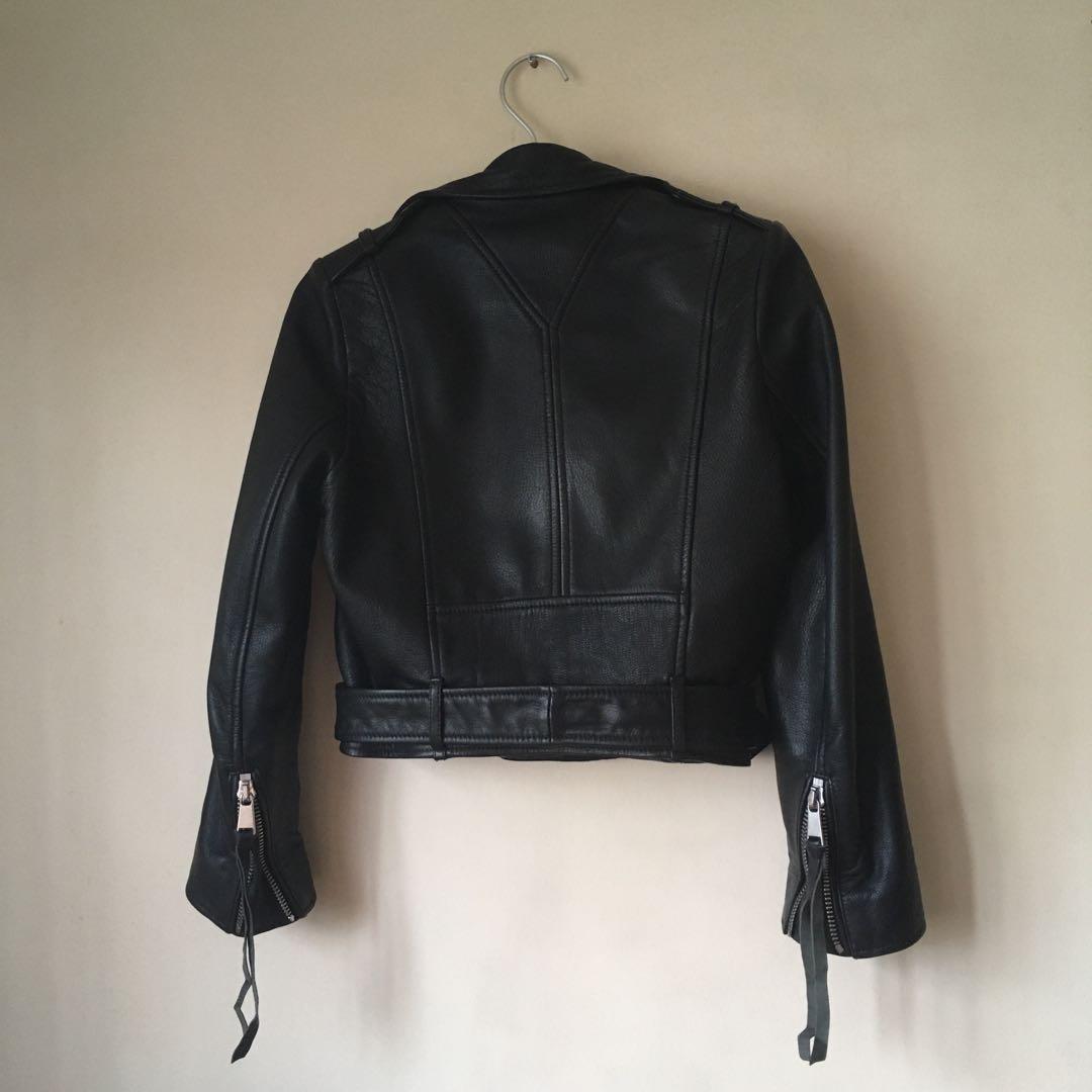 Lab Motorcycle Jacket Lab London Goat Leather Motorcycle Biker Jacket (Black), Women's ...