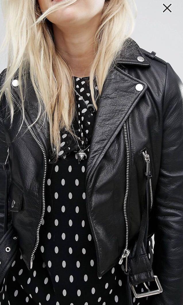 Lab leather biker discount jacket