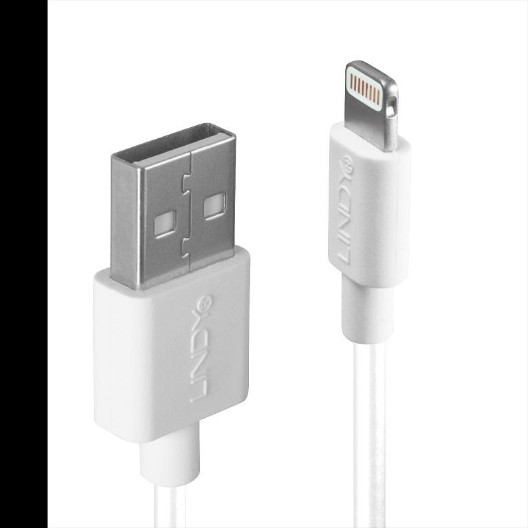 Lindy 31327 2m USB to Lightning Cable White 